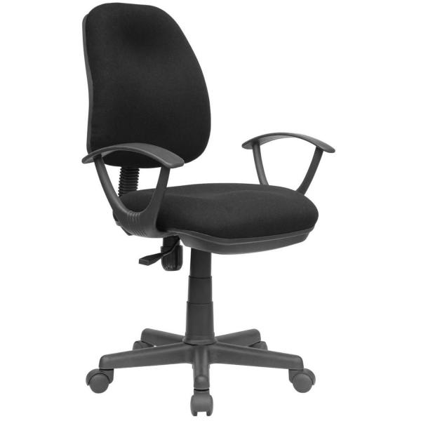 Silla de escritorio con rodines negro