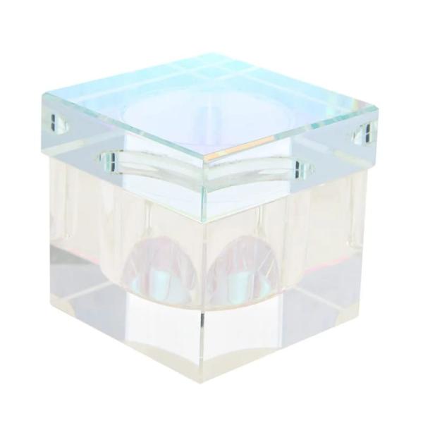 Godette Lujo 8cm Cuadrado TRANSPARENTE