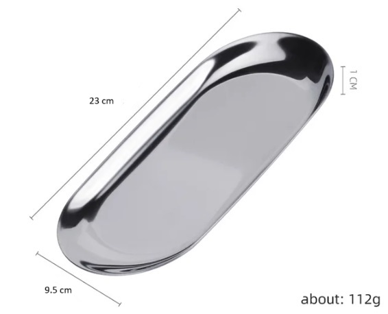 bandeja para esterilizar plateado Grande