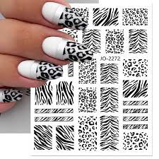 Sticker GEL ANIMAL PRINT BLANCO Y NEGRO