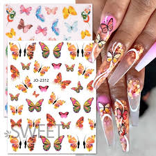 Sticker GEL MARIPOSAS JO 2312 VARIADAS CAFE