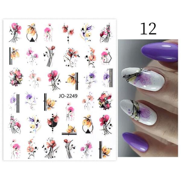 Sticker GEL JO 2249 ROSAS MANO ALZADA