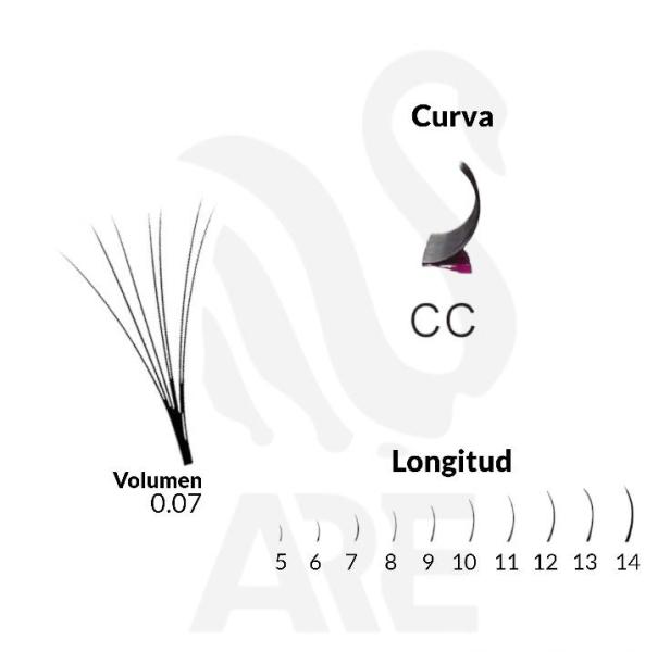 FIBRAS PESTA&Ntilde;AS  VOLUME 0.07 CC #5