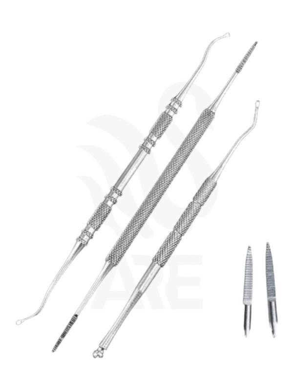 Trio Curetas Estuche Rosado rosado