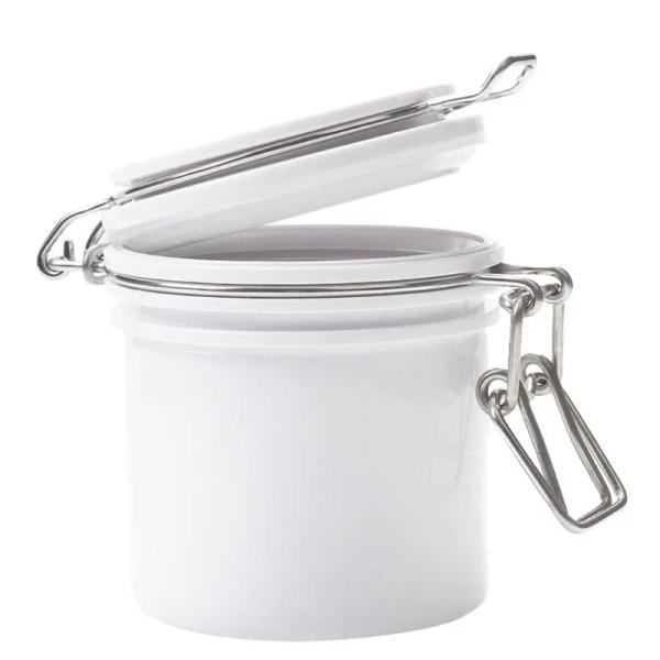 Contenedor para goma Rosado de vidrio