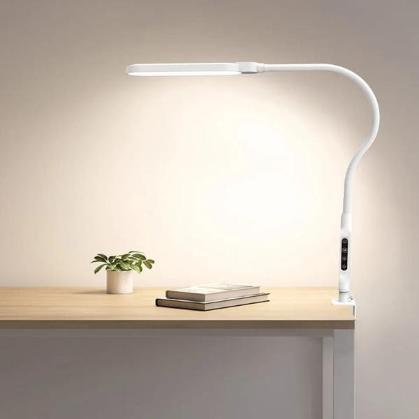 Lampara de iluminaci&oacute;n mesa delgada blanca