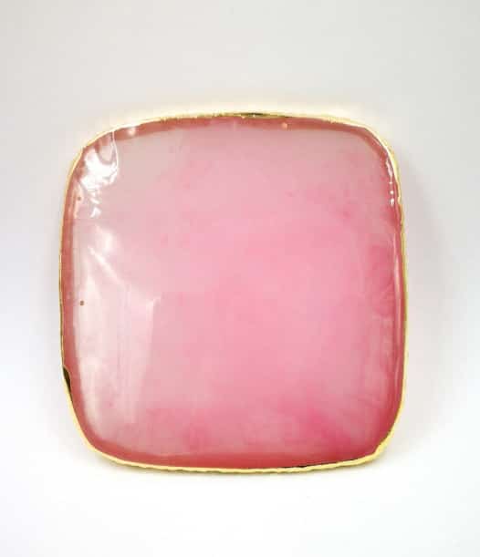 Base de acrilico  Redonda para mezcla rosada