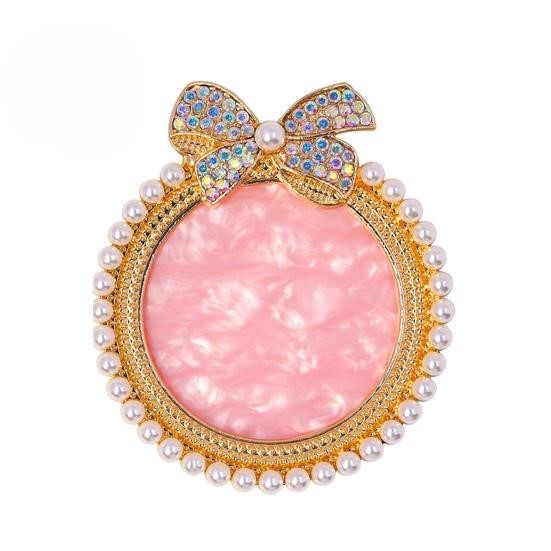 Base para tips con decoracion lazo rosa