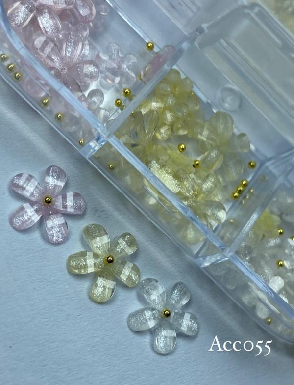 CAJA DE FLORES 3D translucidas