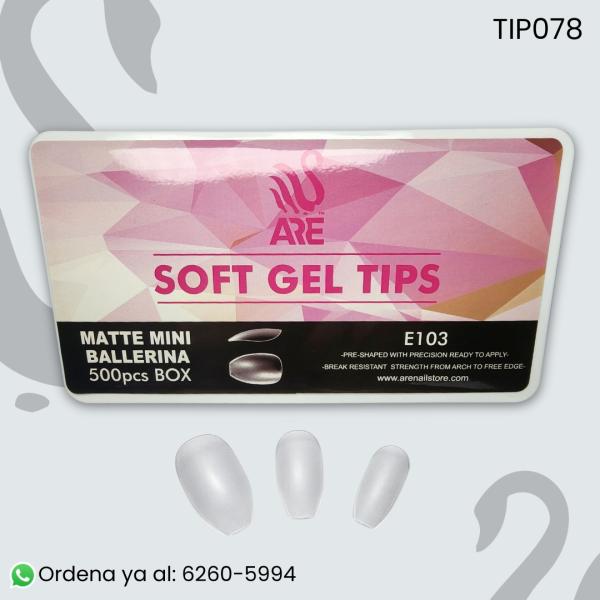 E103 TIPS DE GEL BALLERINA MATTE