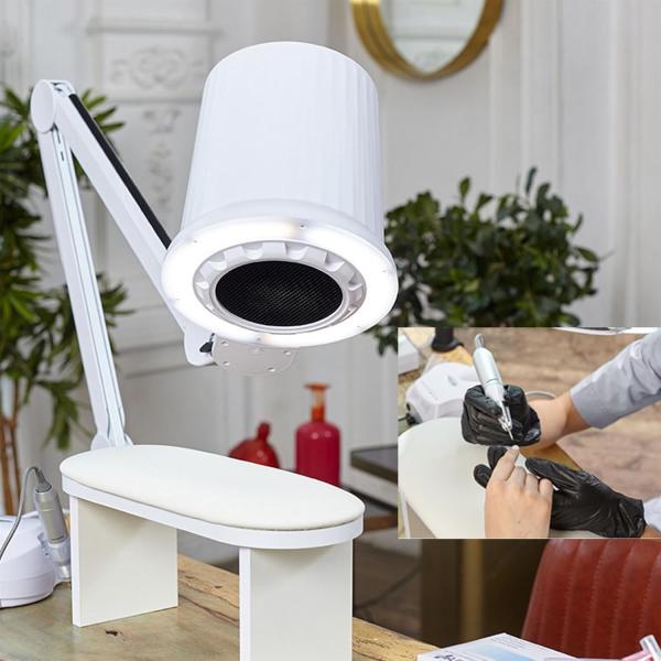 aspiradora o recolector de polvo con lampara de iluminaci&oacute;n blanca