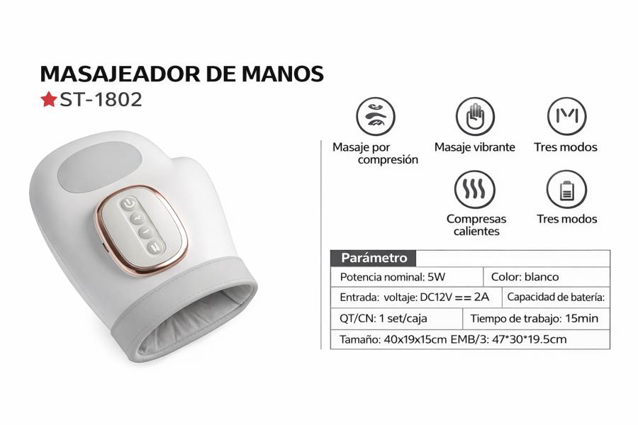 Masajeador de Manos blanco