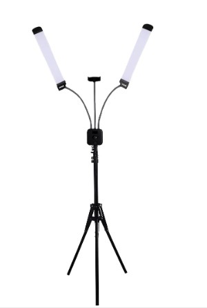 Lampara de iluminacion con soporte para telf movil