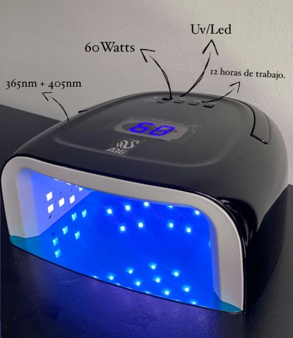 Lampara de secado S20 Recargable Negra