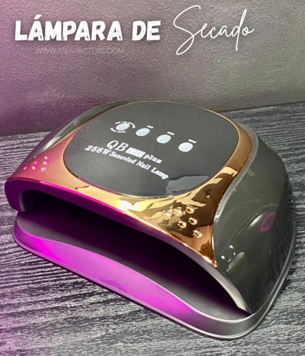 Lampara de secado PANTALLA TACTIL CON SENSORES negra con oro rosa