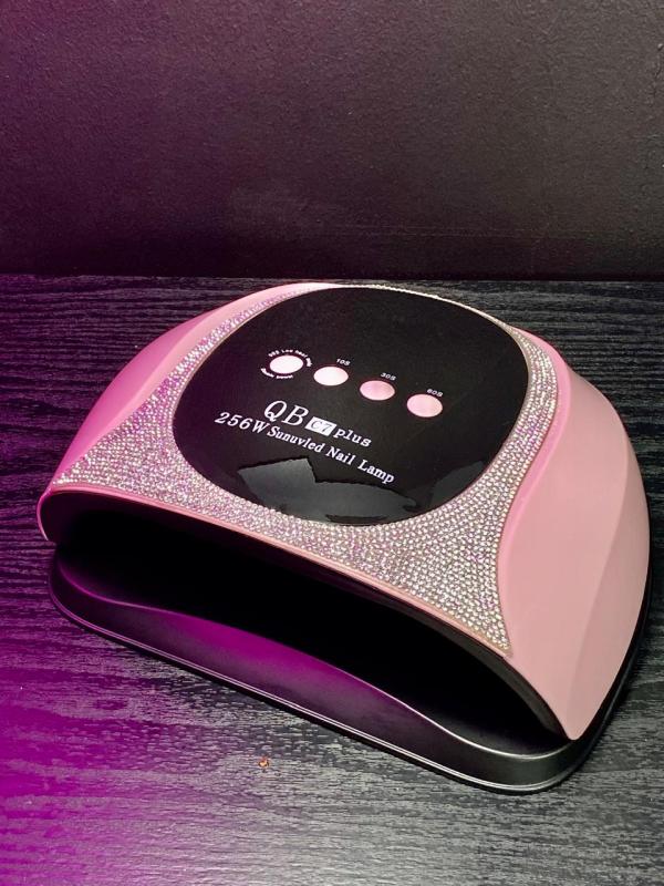 Lampara de secado PANTALLA TACTIL CON SENSORES rosada con cristales