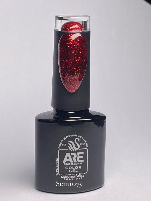 SEMCOLOR 10ML ROJO GLITTER